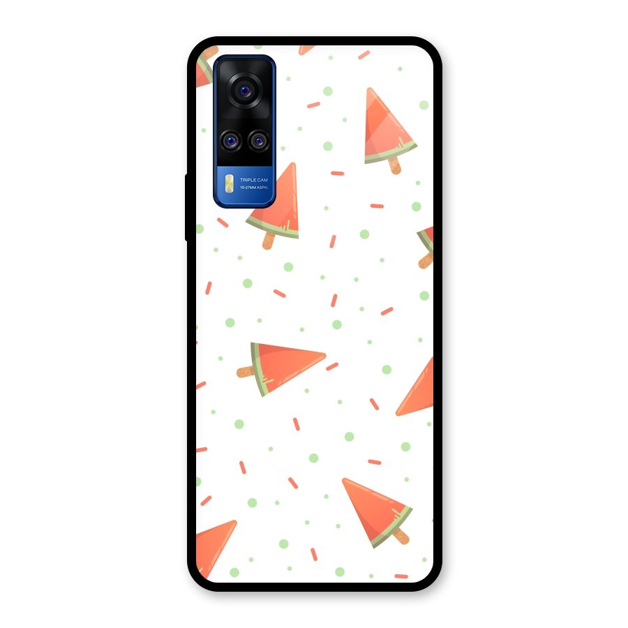 Watermelon Ice Creams Glass Back Case for Vivo Y31