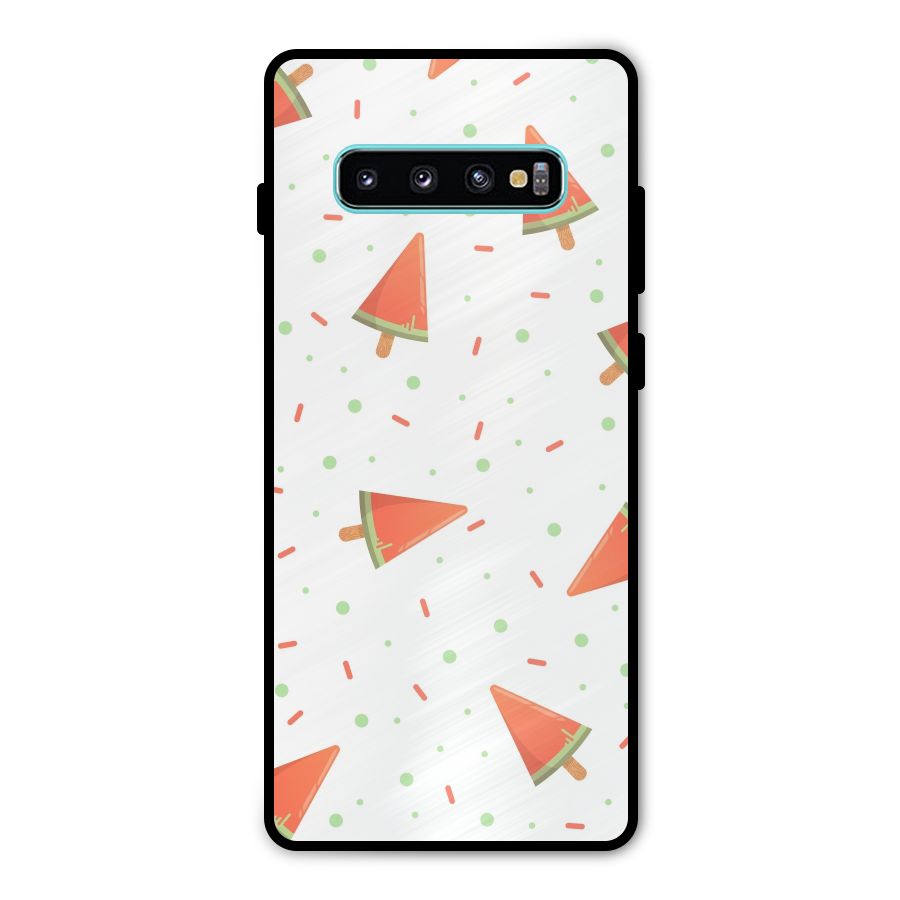 Watermelon Ice Creams Metal Back Case for Galaxy S10 Plus