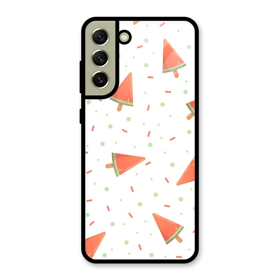 Watermelon Ice Creams Metal Back Case for Galaxy S21 FE 5G (2023)