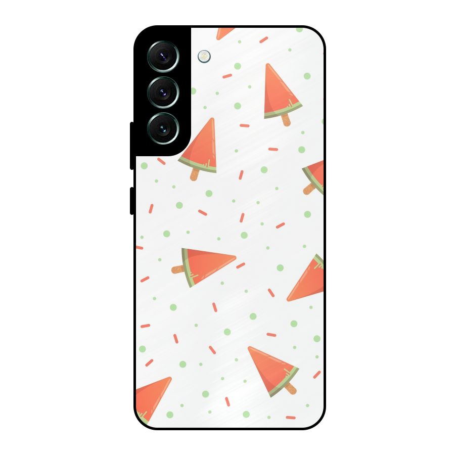 Watermelon Ice Creams Metal Back Case for Galaxy S22 Plus 5G