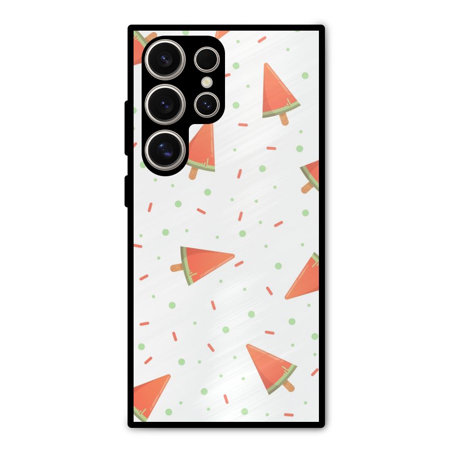 Watermelon Ice Creams Metal Back Case for Galaxy S24 Ultra