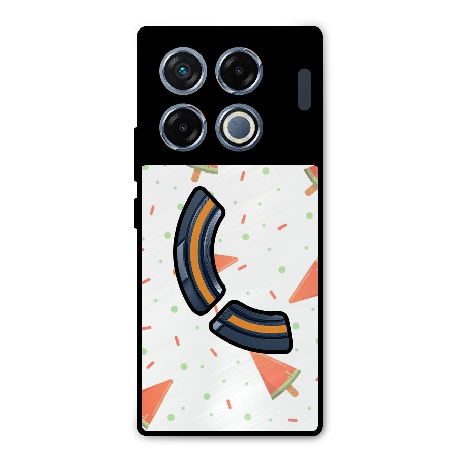 Watermelon Ice Creams Metal Back Case for Infinix GT 20 Pro