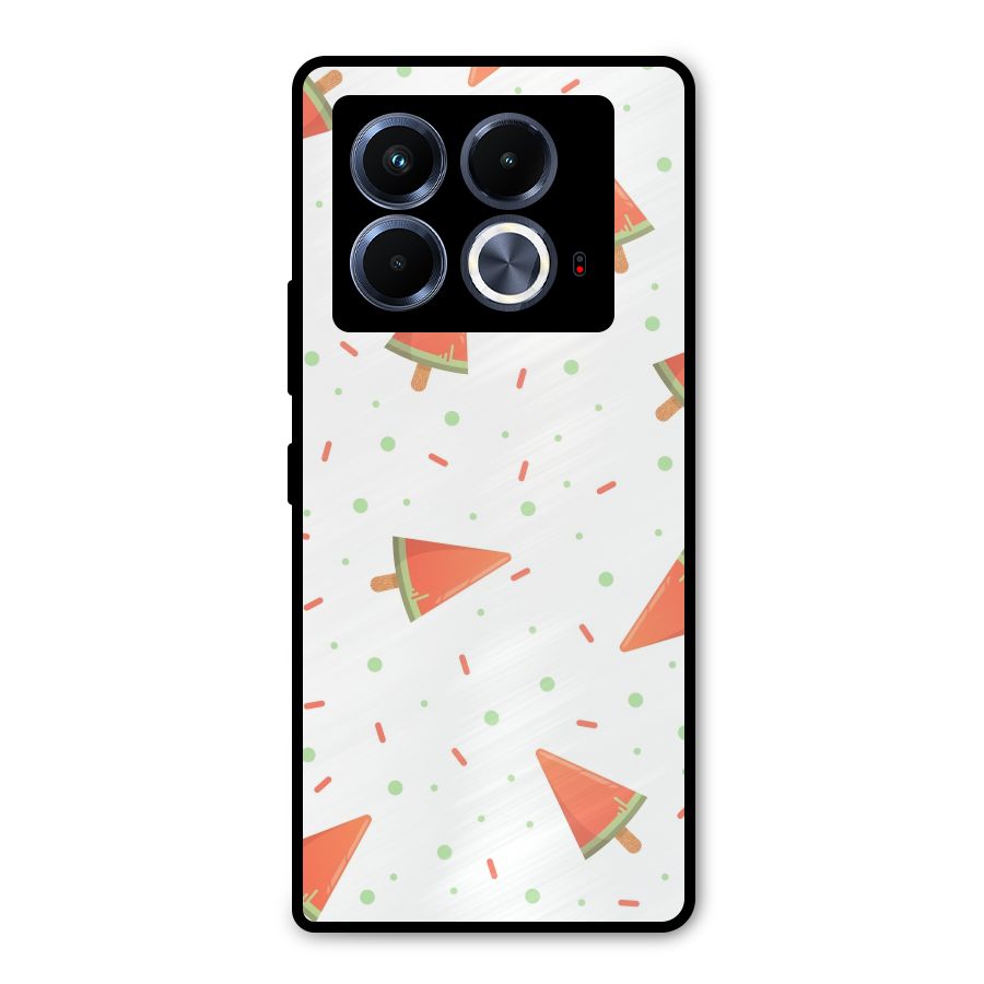 Watermelon Ice Creams Metal Back Case for Infinix Note 40 5G