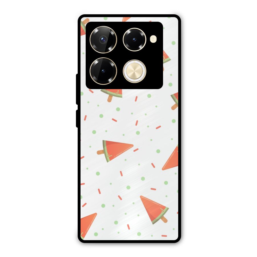 Watermelon Ice Creams Metal Back Case for Infinix Note 40 Pro