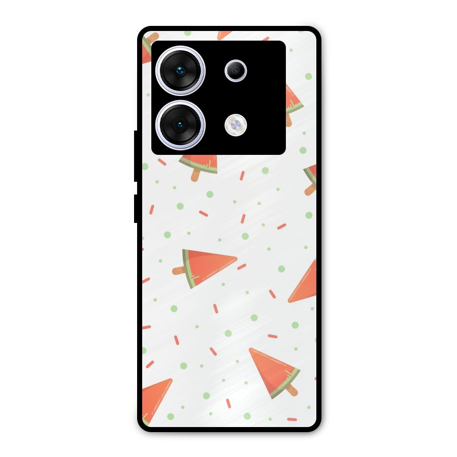 Watermelon Ice Creams Metal Back Case for Infinix Zero 30 5G