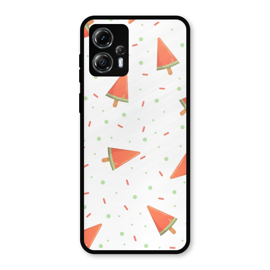 Watermelon Ice Creams Metal Back Case for Moto G13