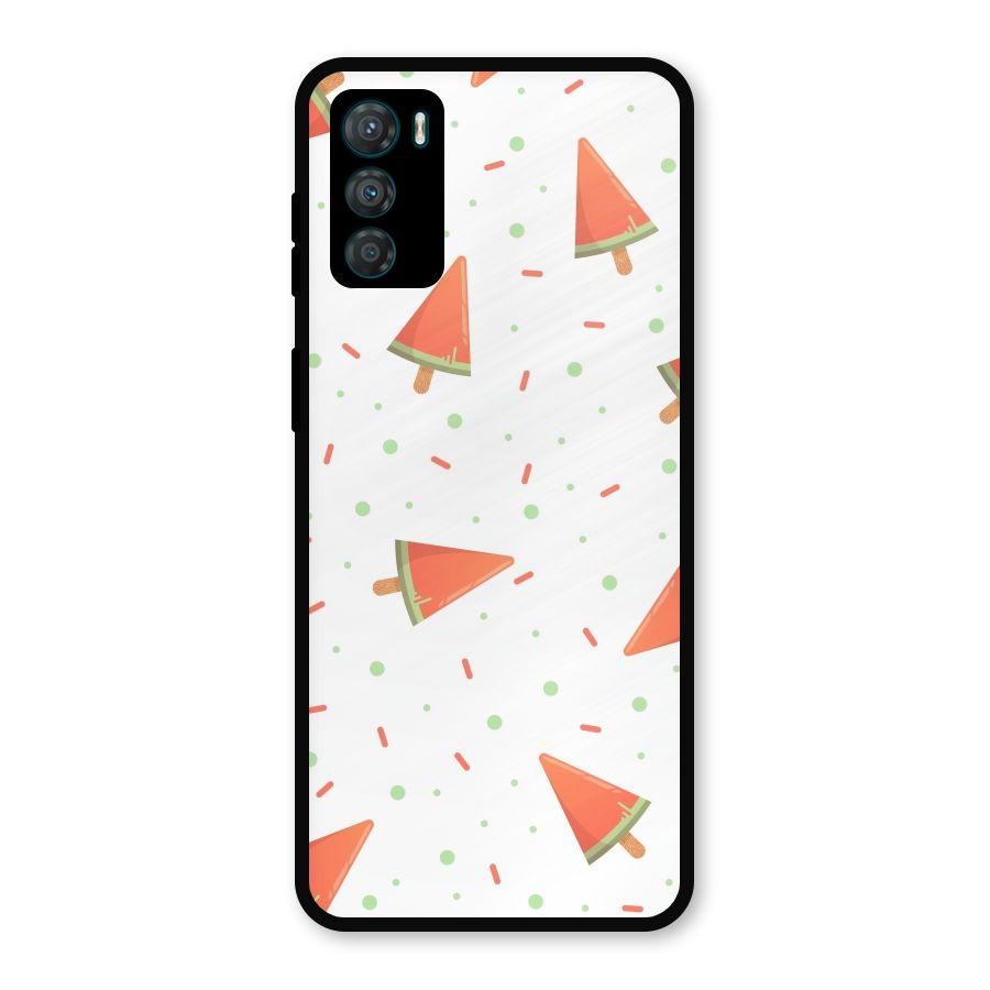 Watermelon Ice Creams Metal Back Case for Moto G42