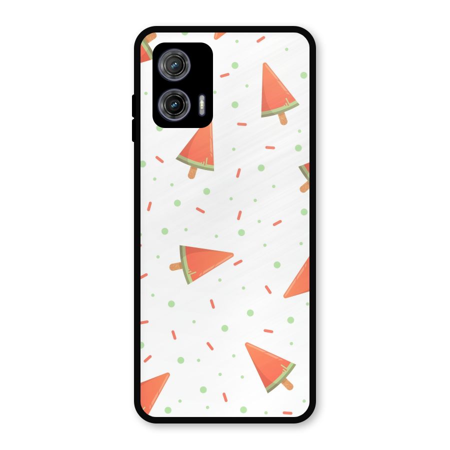 Watermelon Ice Creams Metal Back Case for Moto G73