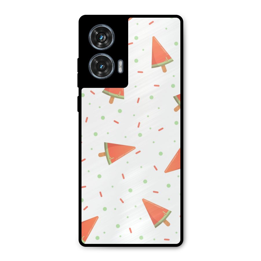 Watermelon Ice Creams Metal Back Case for Motorola Edge 50 Fusion
