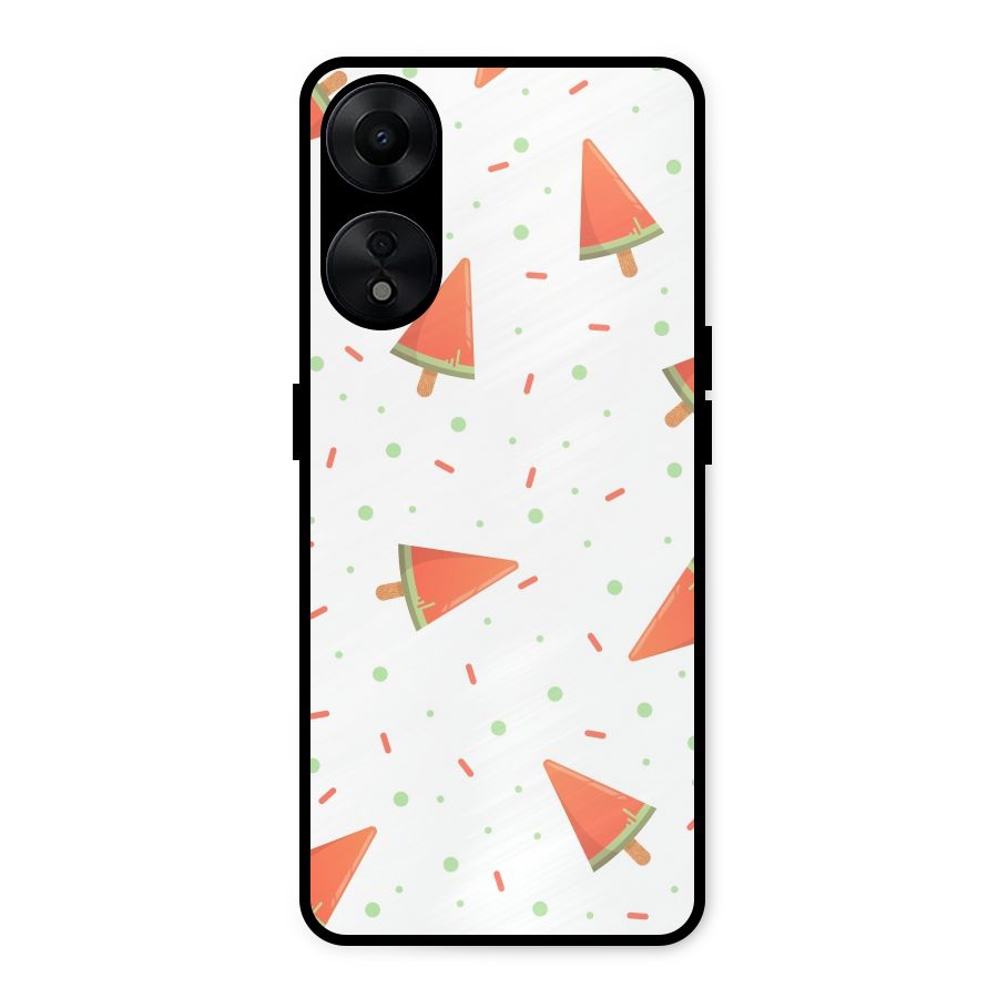 Watermelon Ice Creams Metal Back Case for Oppo A78 5G