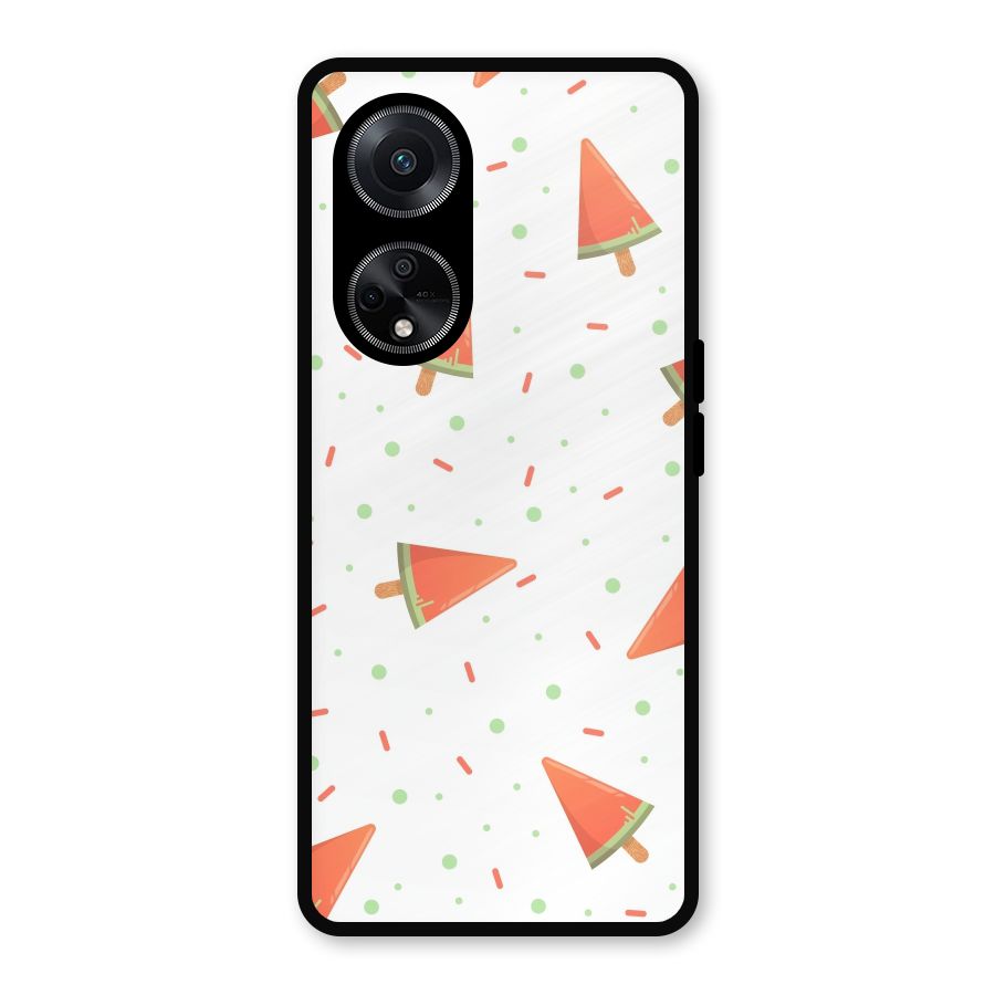 Watermelon Ice Creams Metal Back Case for Oppo F23