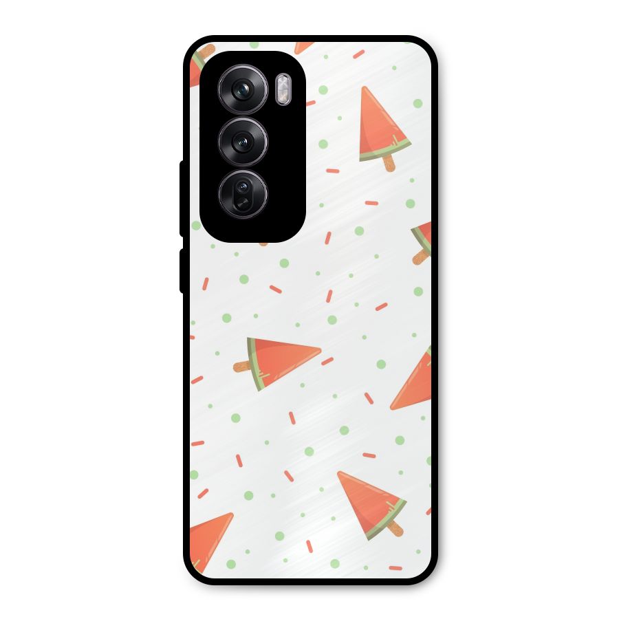 Watermelon Ice Creams Metal Back Case for Oppo Reno12 Pro