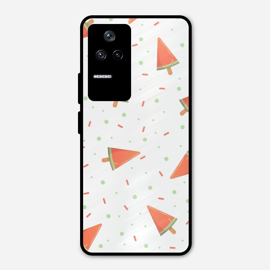 Watermelon Ice Creams Metal Back Case for Poco F4 5G