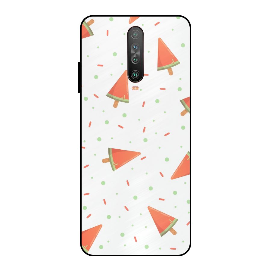 Watermelon Ice Creams Metal Back Case for Poco X2