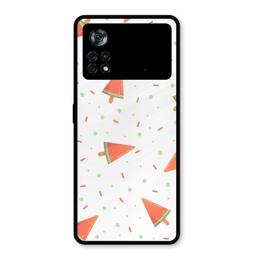 Watermelon Ice Creams Metal Back Case for Poco X4 Pro 5G