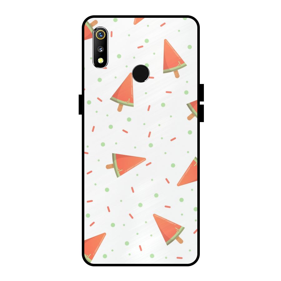 Watermelon Ice Creams Metal Back Case for Realme 3