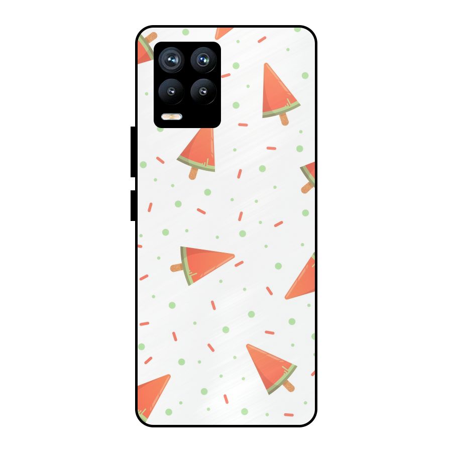 Watermelon Ice Creams Metal Back Case for Realme 8