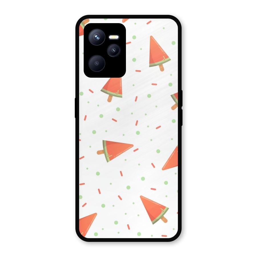 Watermelon Ice Creams Metal Back Case for Realme C35