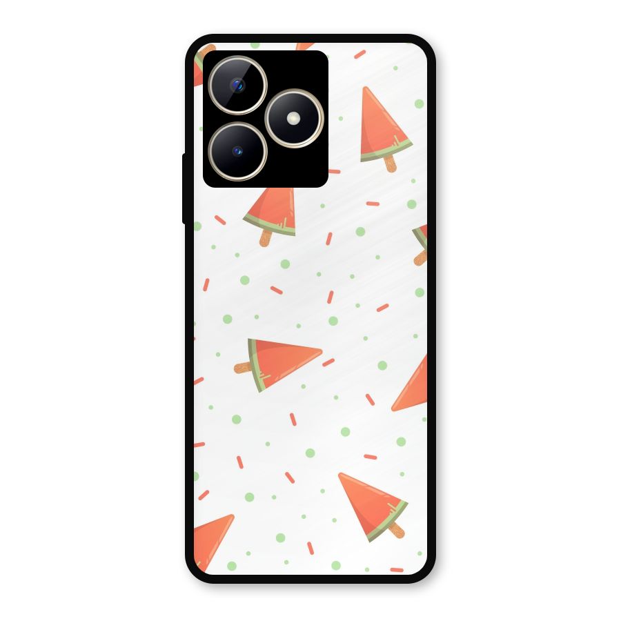 Watermelon Ice Creams Metal Back Case for Realme C53
