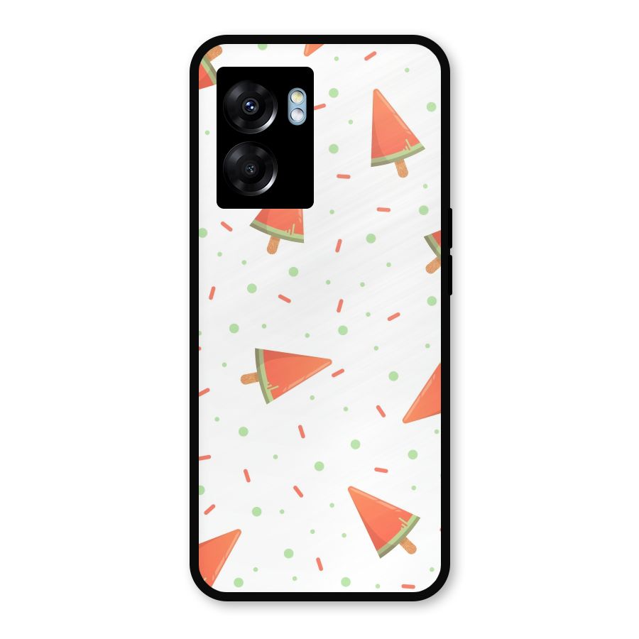 Watermelon Ice Creams Metal Back Case for Realme Narzo 50 5G