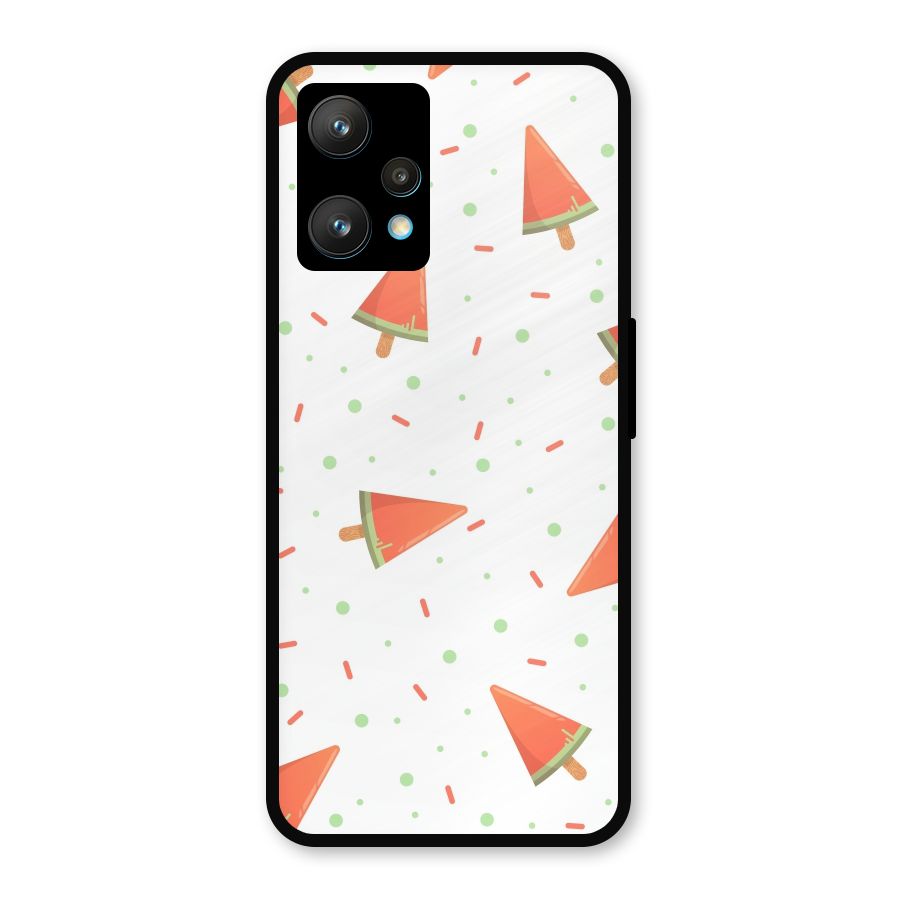 Watermelon Ice Creams Metal Back Case for Realme Narzo 50 Pro