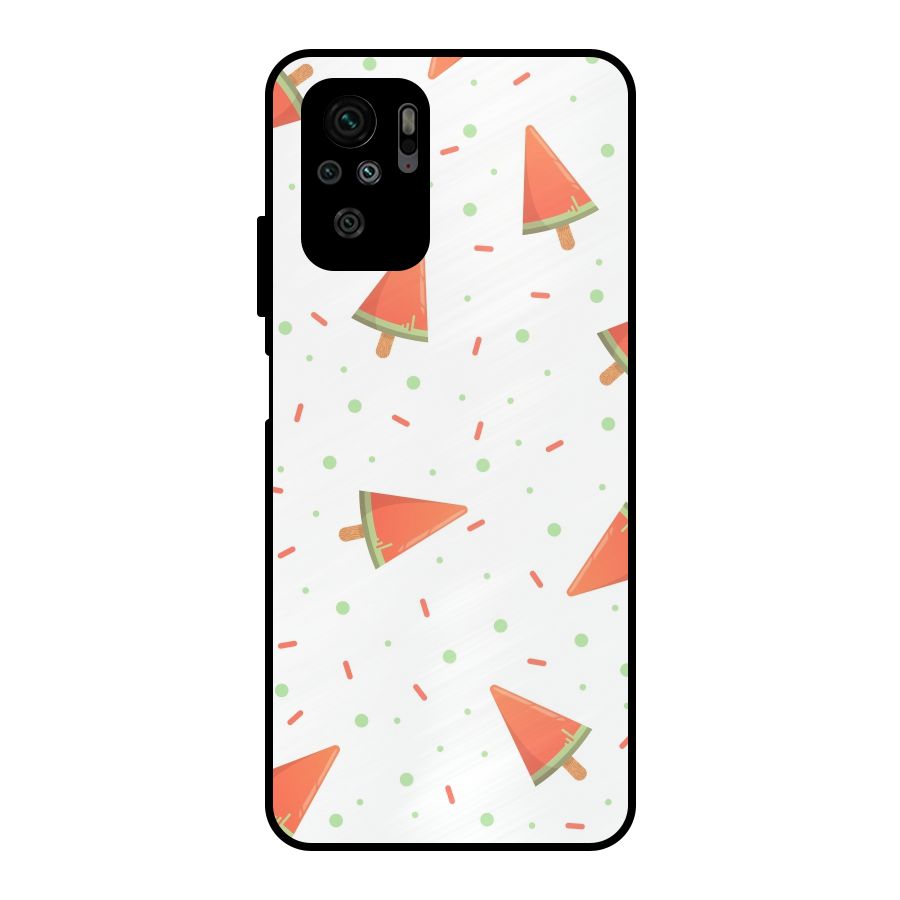 Watermelon Ice Creams Metal Back Case for Redmi Note 10