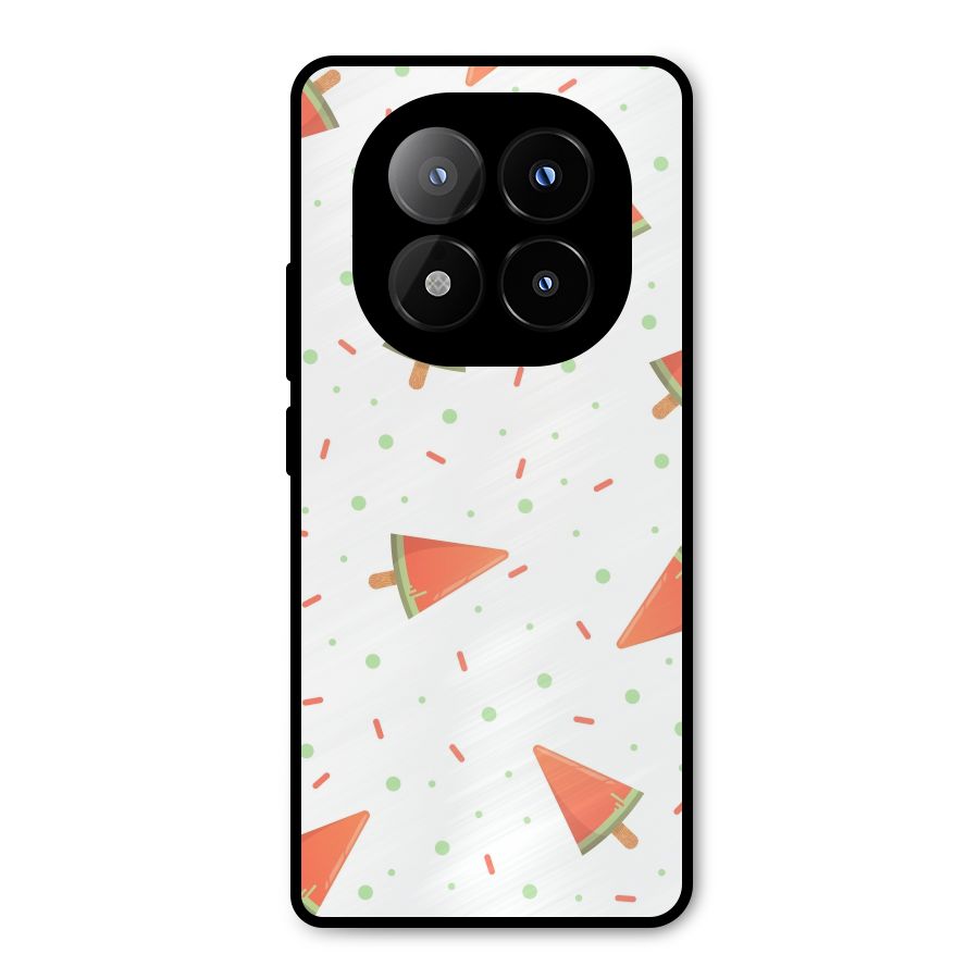 Watermelon Ice Creams Metal Back Case for Redmi Note 14 Pro Plus 5G