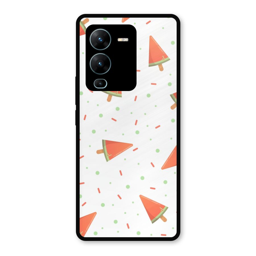Watermelon Ice Creams Metal Back Case for Vivo V25 Pro