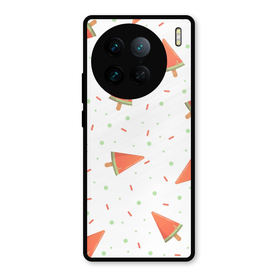 Watermelon Ice Creams Metal Back Case for Vivo X90 Pro