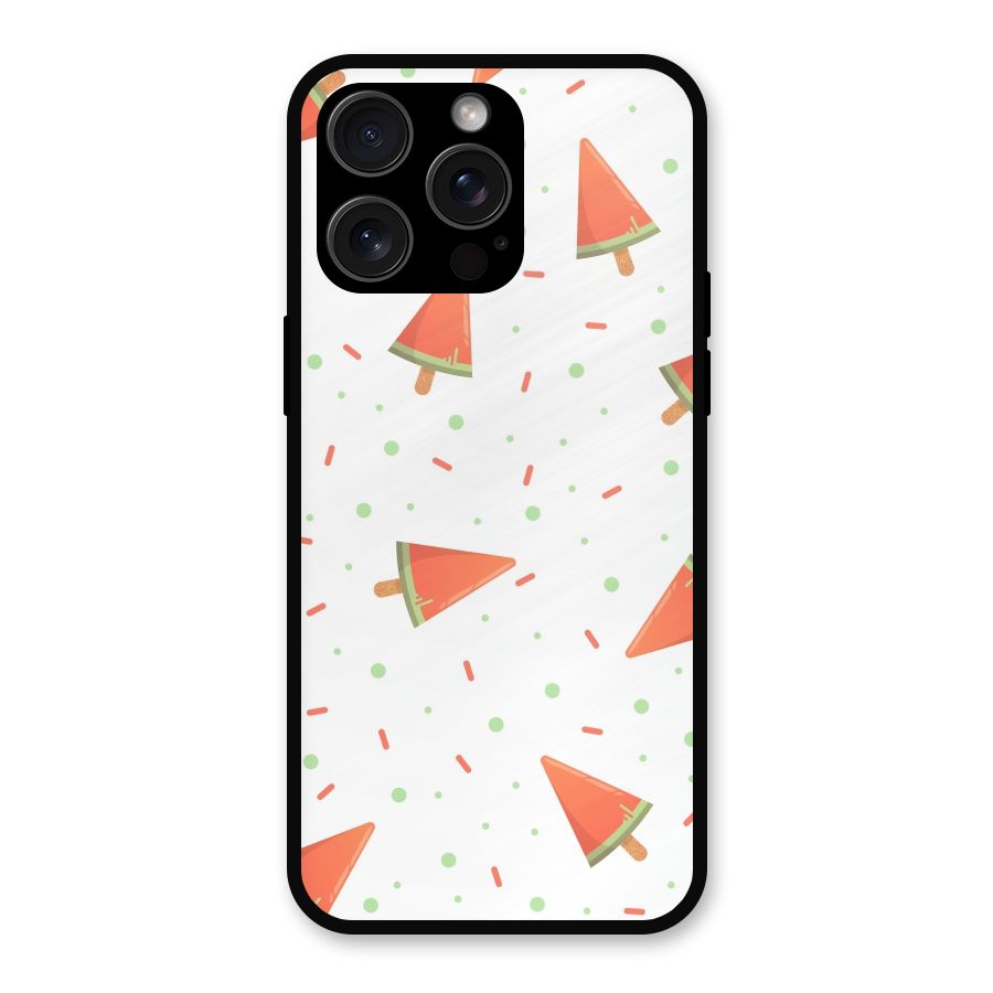 Watermelon Ice Creams Metal Back Case for iPhone 15 Pro Max