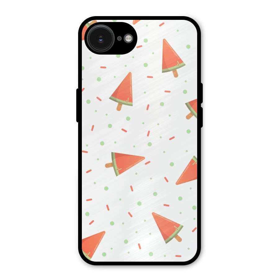 Watermelon Ice Creams Metal Back Case for iPhone 16e