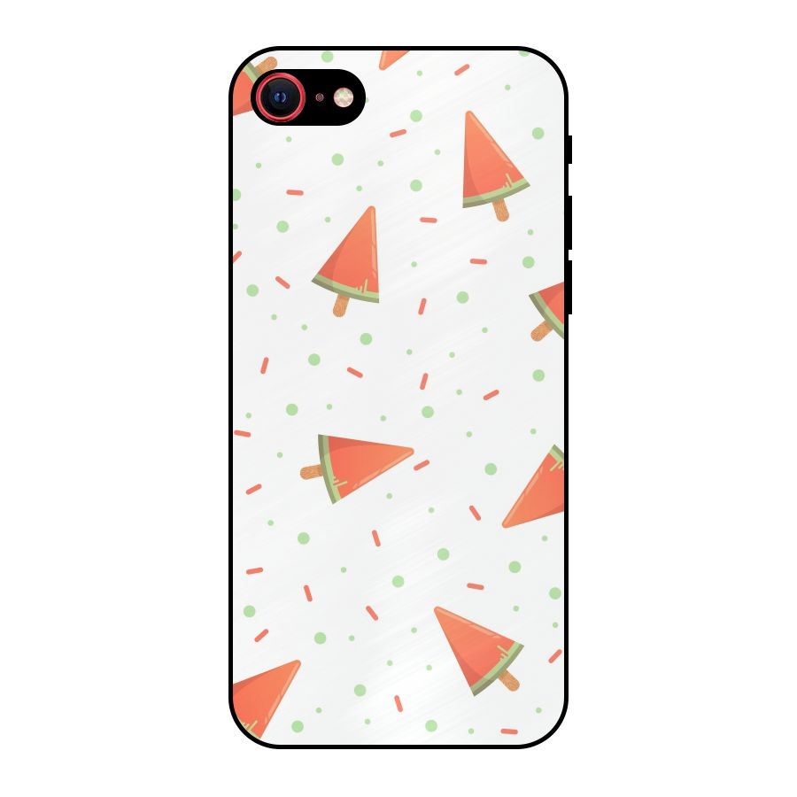 Watermelon Ice Creams Metal Back Case for iPhone SE 2022