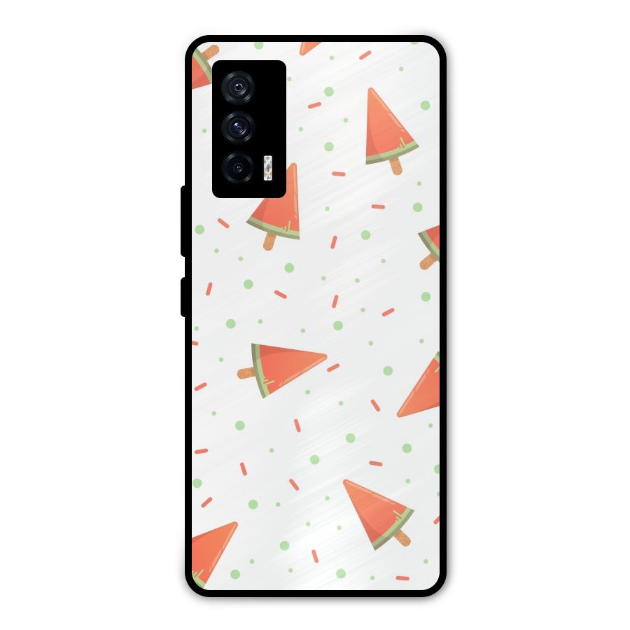 Watermelon Ice Creams Metal Back Case for iQOO 7 5G