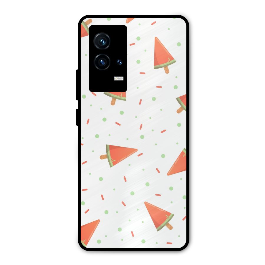 Watermelon Ice Creams Metal Back Case for iQOO 9 5G