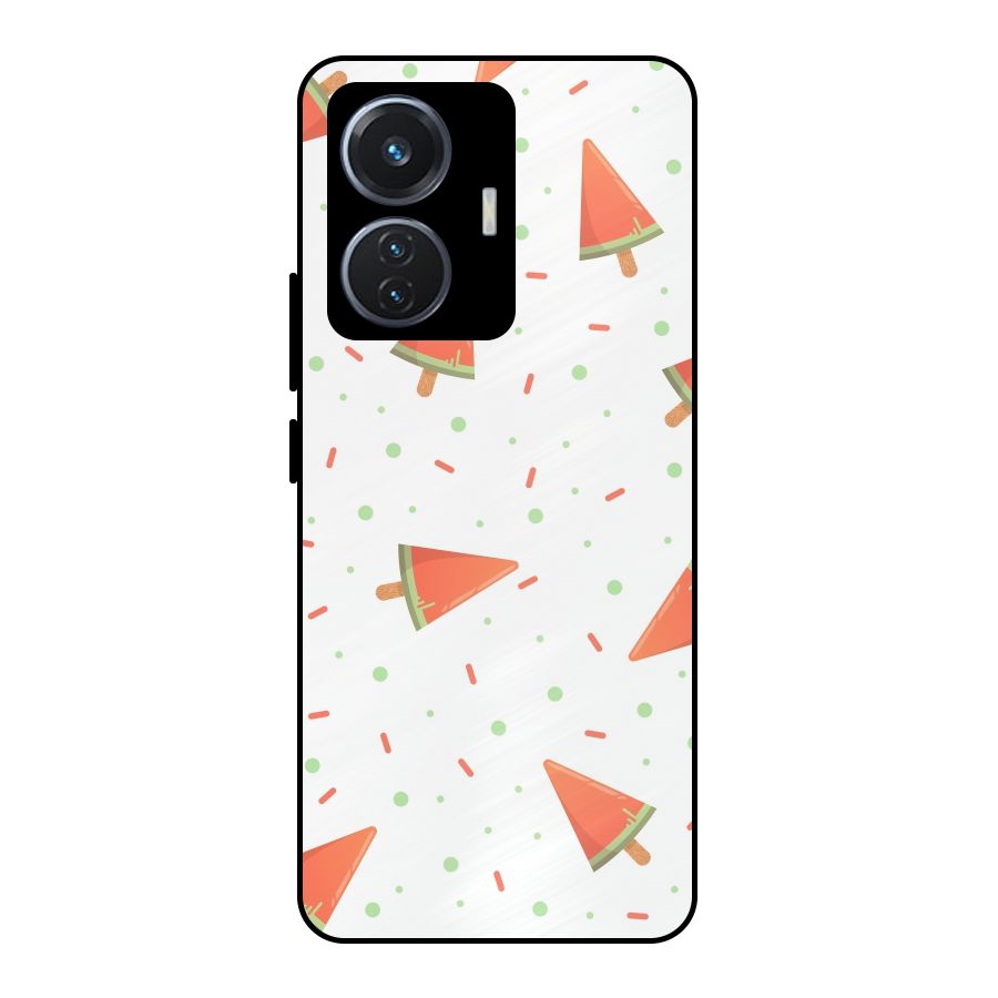 Watermelon Ice Creams Metal Back Case for iQOO Z6 44W