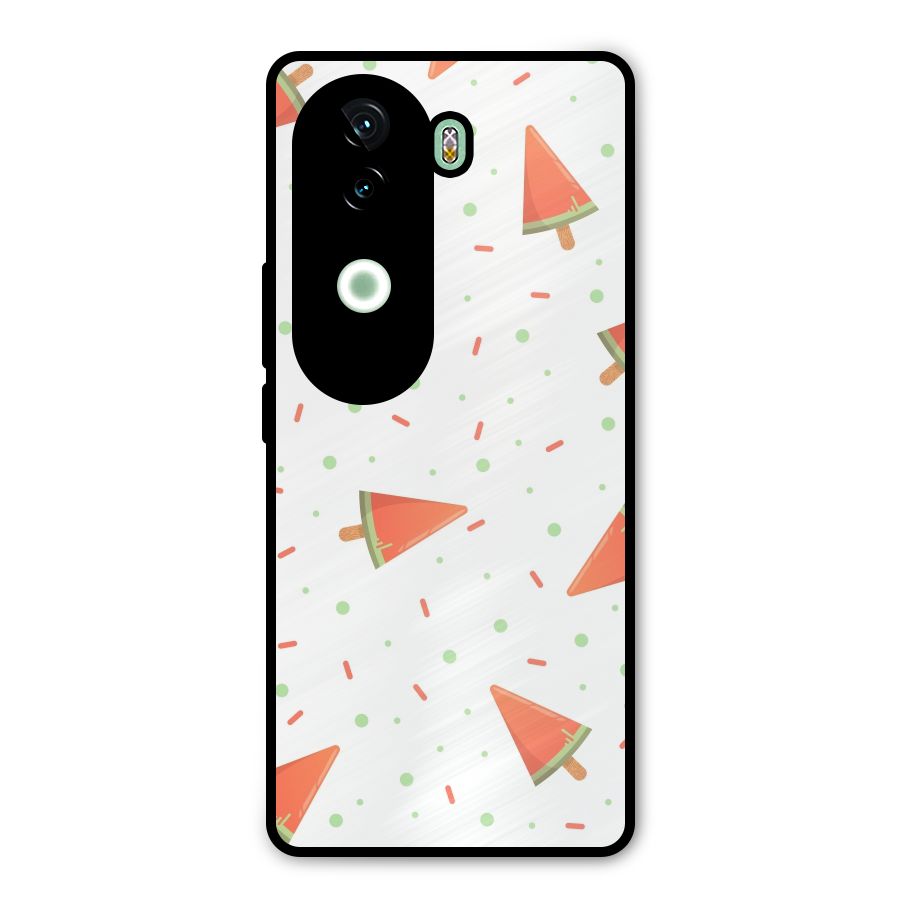 Watermelon Ice Creams Metal Back Case for iQOO Z9s