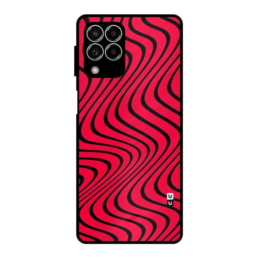 Waves Pattern Print Metal Back Case for Galaxy M33