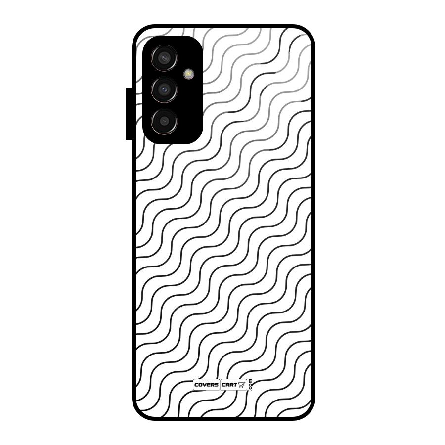 Wavy Pattern Glass Back Case for Galaxy F13