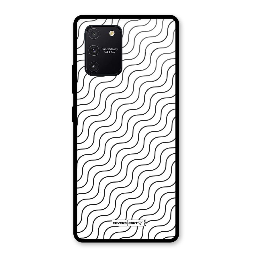 Wavy Pattern Glass Back Case for Galaxy S10 Lite