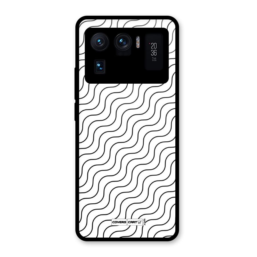 Wavy Pattern Glass Back Case for Mi 11 Ultra