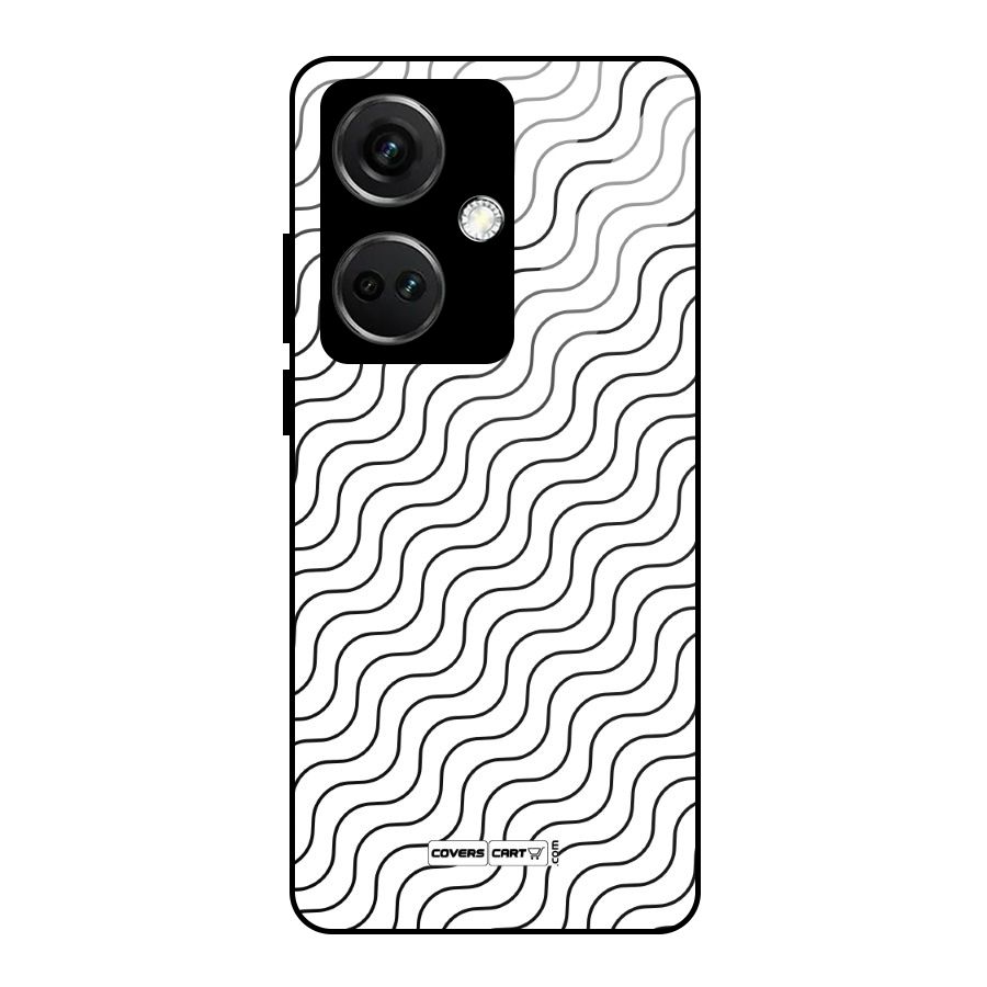 Wavy Pattern Glass Back Case for OnePlus Nord CE 3 5G