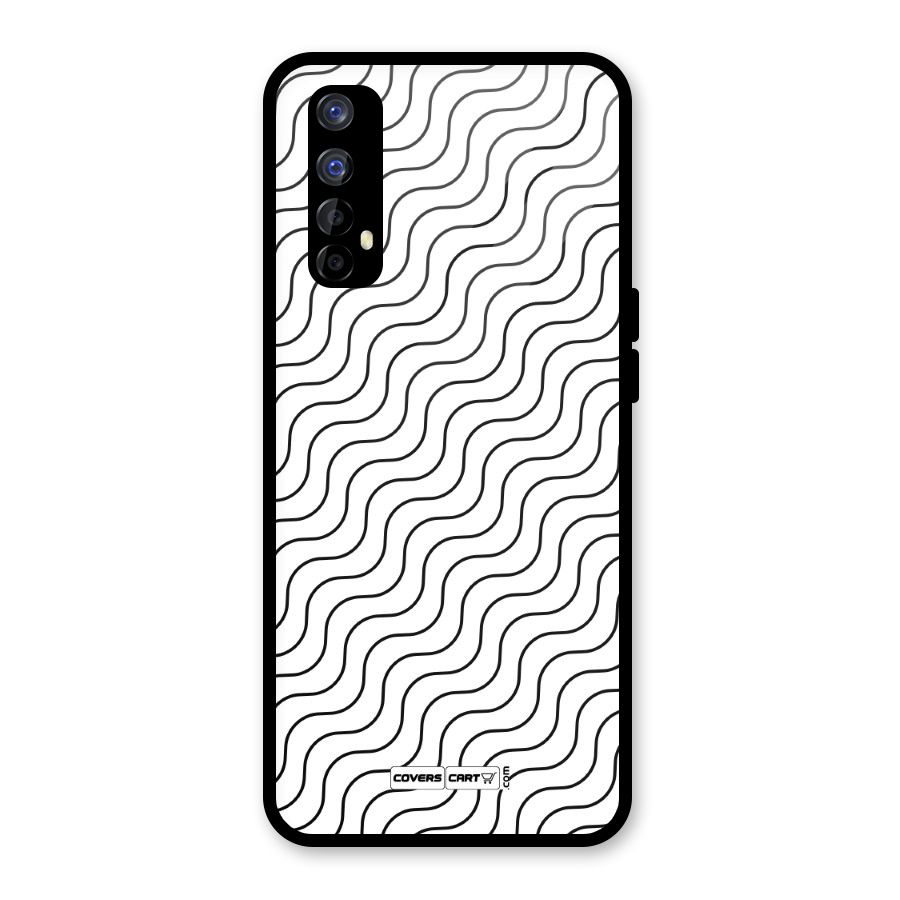 Wavy Pattern Glass Back Case for Realme 7