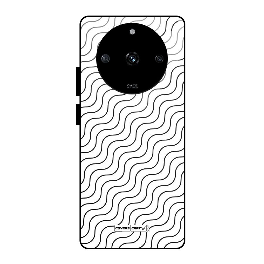 Wavy Pattern Glass Back Case for Realme Narzo 60 5G