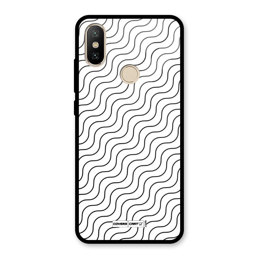 Wavy Pattern Glass Back Case for Redmi A2