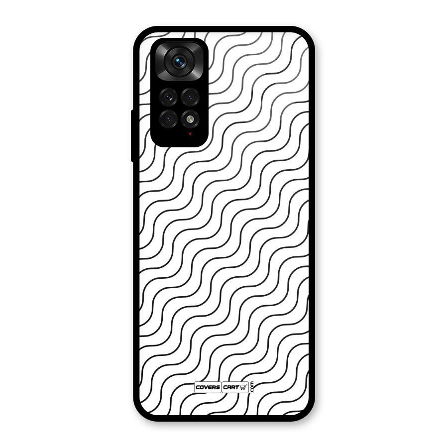 Wavy Pattern Glass Back Case for Redmi Note 11S
