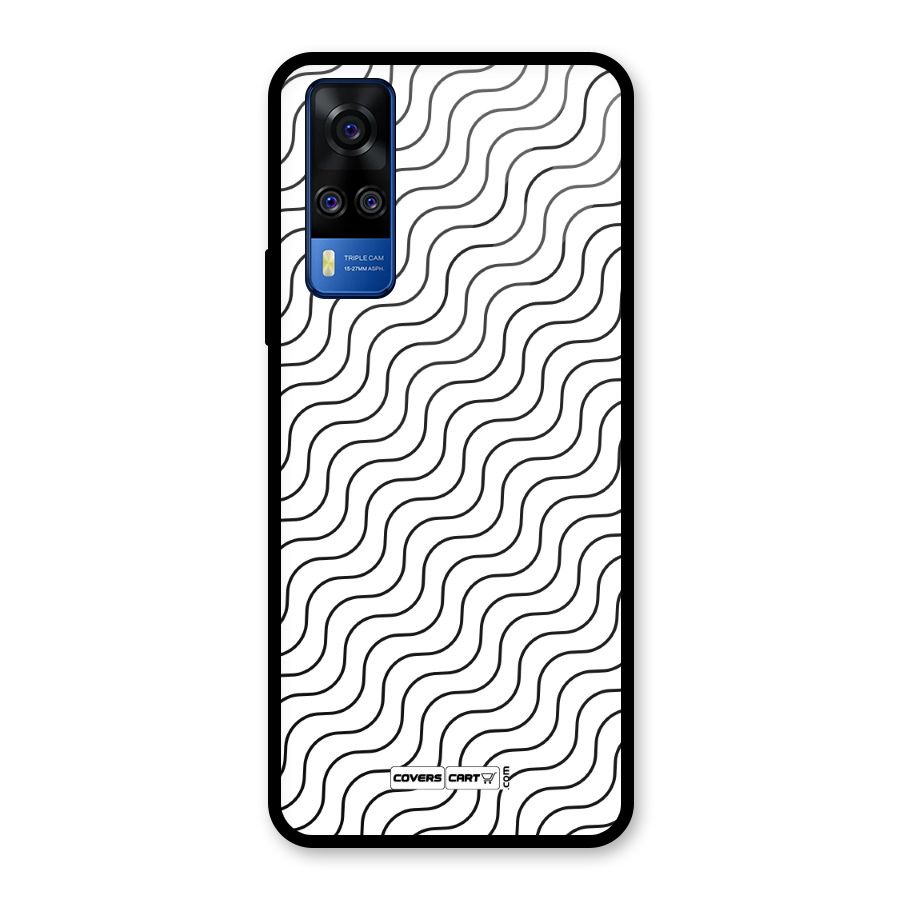 Wavy Pattern Glass Back Case for Vivo Y31