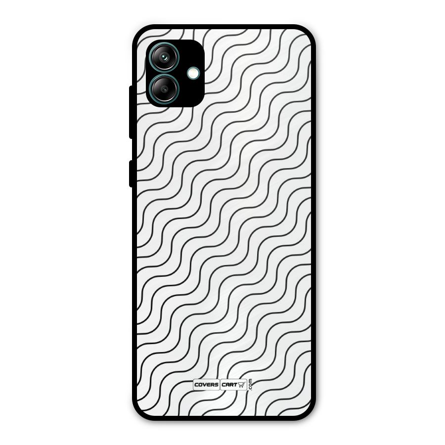 Wavy Pattern Metal Back Case for Galaxy A04