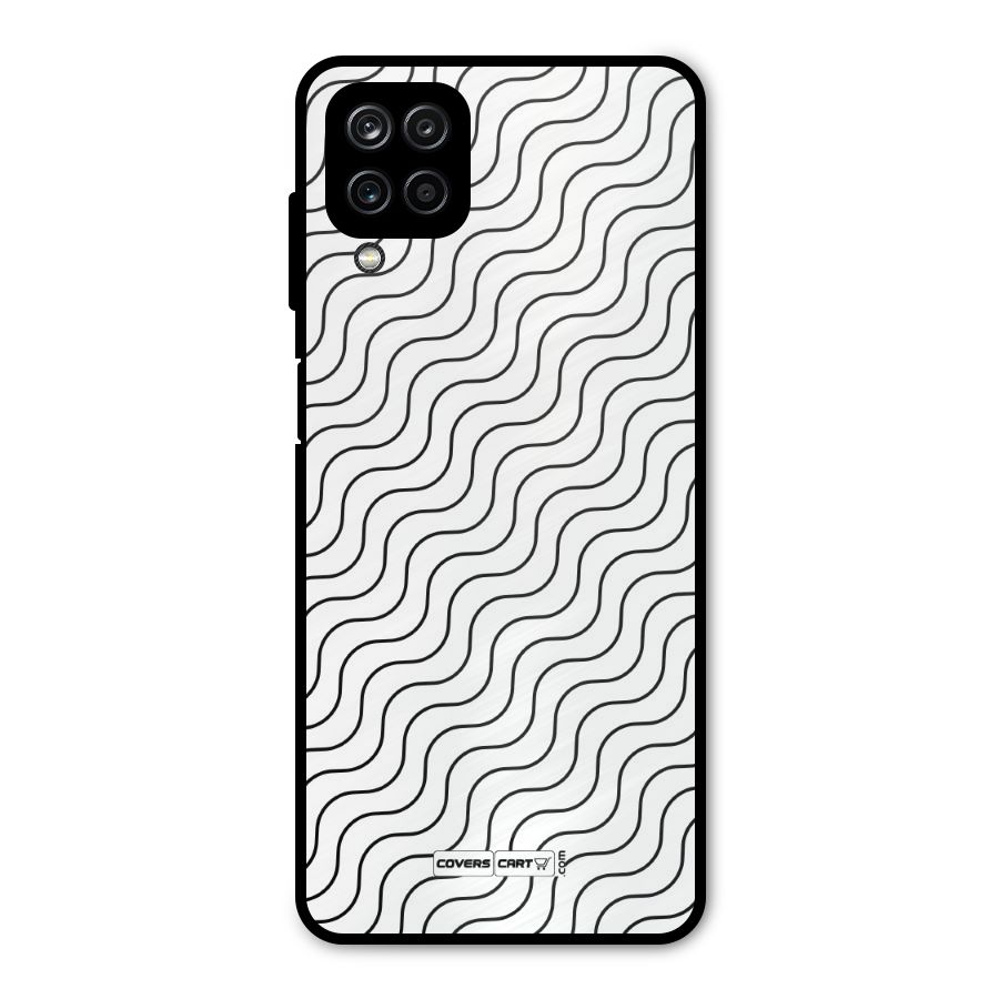 Wavy Pattern Metal Back Case for Galaxy A12