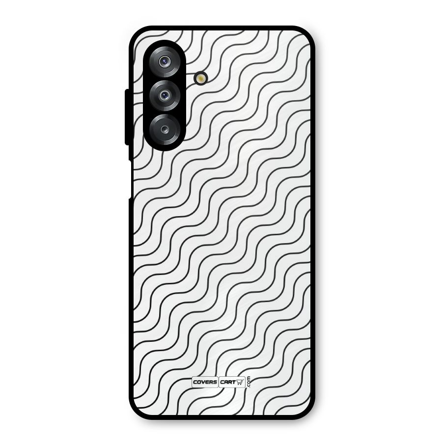 Wavy Pattern Metal Back Case for Galaxy A26