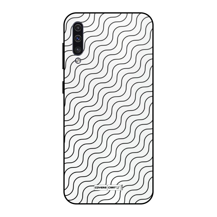 Wavy Pattern Metal Back Case for Galaxy A30s
